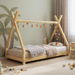 Letto a forma di casetta BusyKids TIPI-HOUSE con barriera di sicurezza