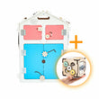 Casetta Montessori in Legno Bianco e Busy Cube set