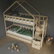 BusyKids Letto a castello MAMI-TWIN con scala contenitore 90 x 200 cm