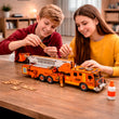 Modellino 3D in legno Veicolo dei pompieri BusyKids