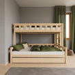 BusyKids Letto a castello FOXY-ONE con scala laterale 90 x 200 / 120 x 200 cm