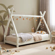 Letto a forma di casetta BusyKids TIPI-HOUSE con barriera di sicurezza