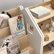 Libreria montessoriana + Scaffale portagiochi Set - Bianco
