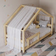 Letto per bambini a forma di casetta BusyKids MIMI-HOUSE con bordino rinforzato
