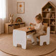 Set di mobili per bambini TIMI: tavolo con una o due sedie