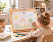 Cavalletto pieghevole BusyKids con supporti magnetici