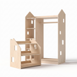 Armadio a casetta + Scaffale portagiochi — Set BusyKids