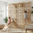 BusyKids Climbway DUO – due pannelli da arrampicata modulari con barra per trazioni
