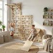 BusyKids Climbway DUO – due pannelli da arrampicata modulari con barra per trazioni