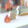 Set di gioco mobile “Caserma dei vigili del fuoco” BusyKids