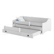 Letto per bambini ERYK-MAX con letto estraibile 145 × 80 cm e materasso