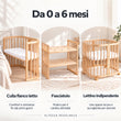BusyKids MIRACLE 7 in 1 lettino evolutivo con materasso