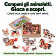 Puzzle educativo in legno con animali BusyKids - 30 pezzi