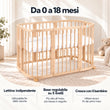 BusyKids MIRACLE 7 in 1 lettino evolutivo con materasso
