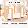 BusyKids MIRACLE 7 in 1 lettino evolutivo con materasso
