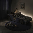 Letto per bambini AUTO con grafica e materasso - 140 x 70 / 160 x 80 cm
