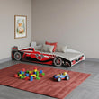 Letto per bambini FORMULA con grafica e materasso - 160 x 80 cm