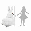 Pouf per bambini Mommy Rabbit – morbido e soffice tessuto FLUFFY