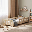 Letto singolo BusyKids STANDART-MAX con sponda frontale di protezione