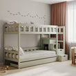 BusyKids Letto a castello TOTO-TWIN MAX con scala e spazio contenitore 200x90 cm