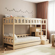 BusyKids Letto a castello TOTO-TWIN MAX con scala e spazio contenitore 200x90 cm