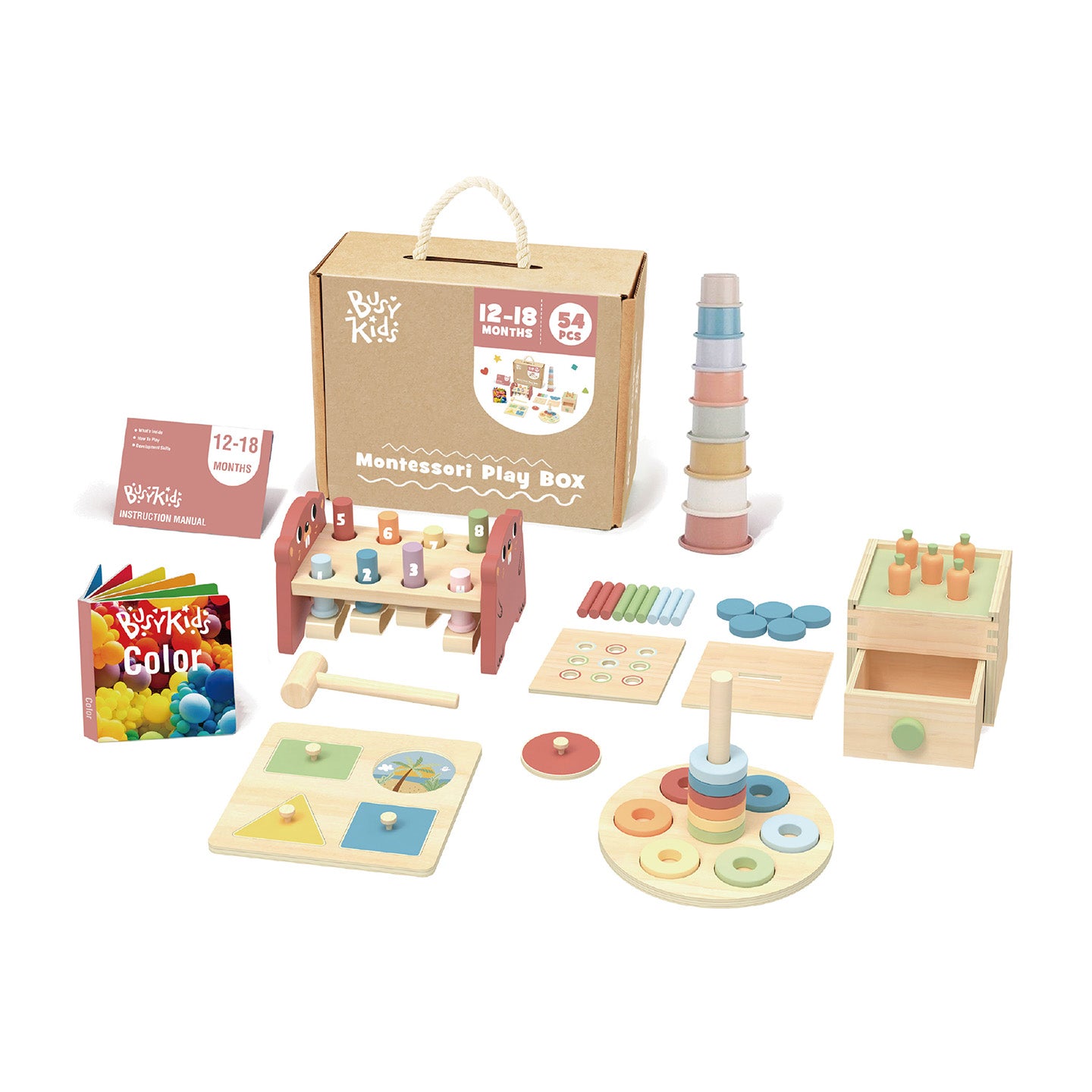 Box Giochi Montessori per bambini 12-18 mesi BusyKids –