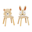 Set di due sedie "Animali" con un tavolo compatto