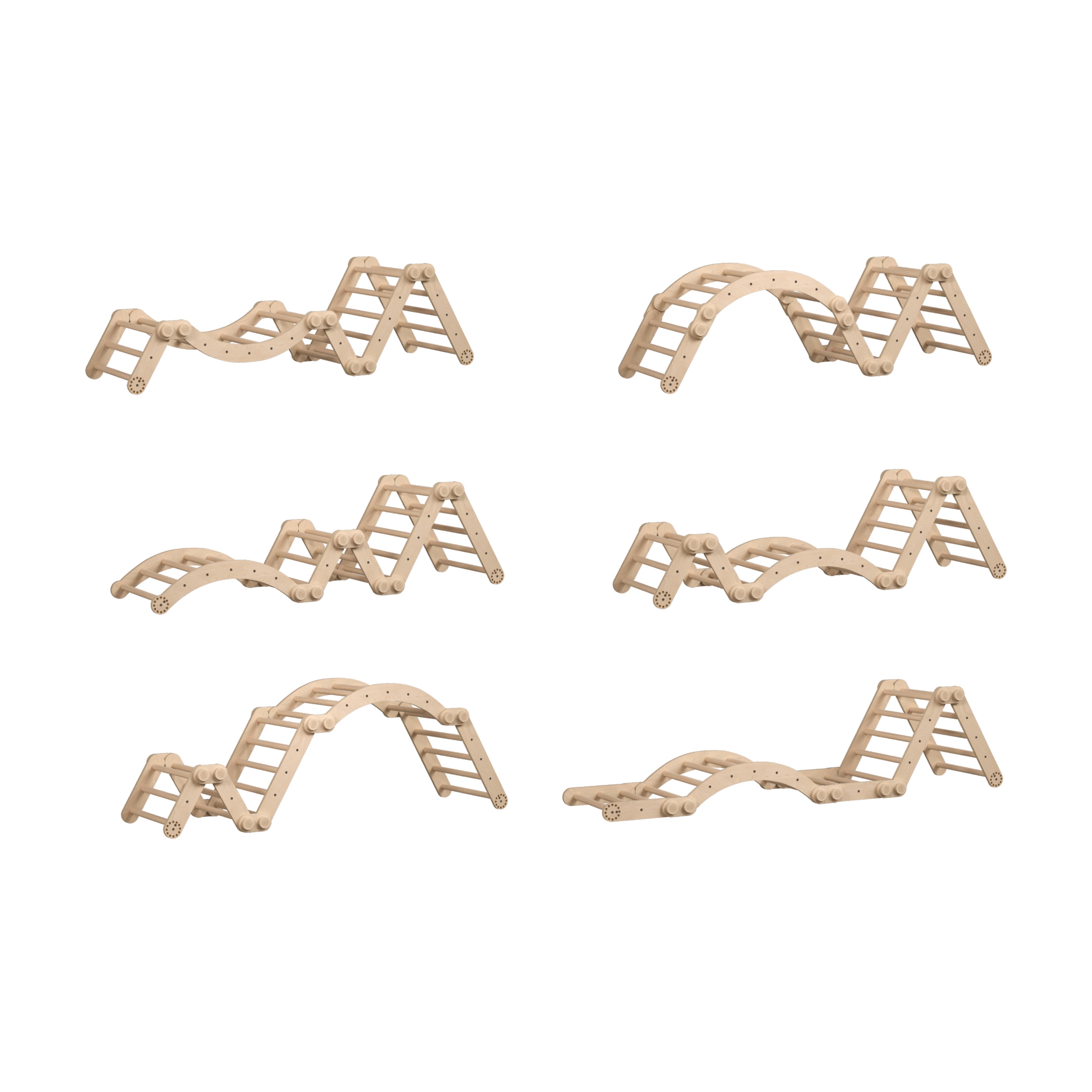 Struttura per arrampicata pieghevole - Set L
