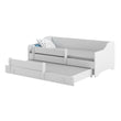 Letto per bambini ERYK-MAX con letto estraibile 145 × 80 cm e materasso