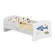 Letto per bambini LUK II con sponda di protezione - 140 x 70/160 x 80 cm