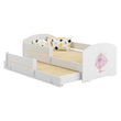 Letto per bambini LUK-MAX con letto supplementare 145 x 80 cm e materasso
