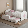 Letto per bambini FALA-MAX con letto aggiuntivo 145 x 80 cm e materasso