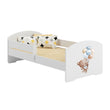 Letto per bambini LUK II con sponda di protezione - 140 x 70/160 x 80 cm