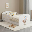 Letto per bambini LUK-ONE con barriera di protezione e cassetto contenitore
