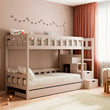 BusyKids Letto a castello TOTO-TWIN MAX con scala e spazio contenitore 200 x 90 cm