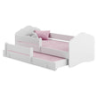 Letto per bambini FALA-MAX con letto aggiuntivo 145 x 80 cm e materasso