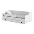 Letto per bambini ERYK con barriera di protezione e cassetto contenitore - 160 × 80/180 × 80 cm