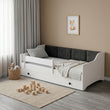 Letto per bambini ERYK-ONE con pannelli morbidi e cassetto contenitore