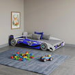 Letto per bambini FORMULA con grafica e materasso - 160 x 80 cm