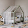 Letto per bambini a forma di casetta BusyKids MIMI-HOUSE con bordino rinforzato