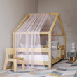 Letto per bambini a forma di casetta BusyKids MIMI-HOUSE con bordino rinforzato