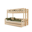 BusyKids Letto a castello FOXY-ONE con scala laterale 90 x 200 / 120 x 200 cm