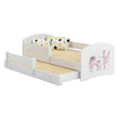 Letto per bambini LUK-MAX con letto supplementare 145 x 80 cm e materasso
