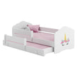 Letto per bambini FALA-MAX con letto aggiuntivo 145 x 80 cm e materasso