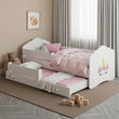 Letto per bambini FALA-MAX con letto aggiuntivo 145 x 80 cm e materasso