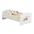 Letto per bambini LUK II con sponda di protezione - 140 x 70/160 x 80 cm