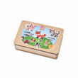 Puzzle educativo in legno con animali BusyKids - 30 pezzi