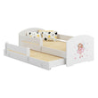 Letto per bambini LUK-MAX con letto supplementare 145 x 80 cm e materasso