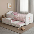 Letto per bambini FALA-MAX con letto aggiuntivo 145 x 80 cm e materasso
