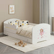 Letto per bambini LUK-ONE con barriera di protezione e cassetto contenitore